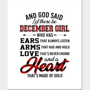 God Said Let There Be December Girl Who Has Ears Arms Love Posters and Art